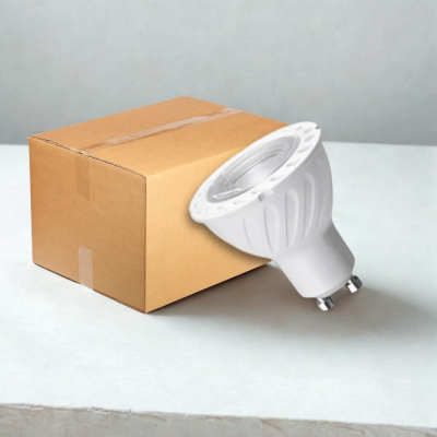 كرتون 50 حبه لمبة ليد GU10 جيوتن 7 سم ( سن عريض ) 7W