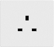 فيش مفرد ابيض 13 امبير