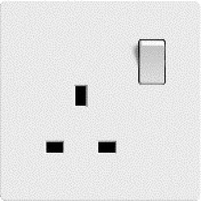 فيش مفرد مع مفتاح 13 امبير