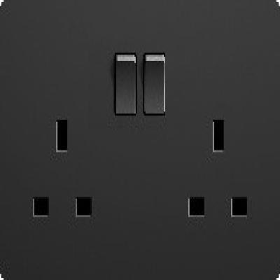 فيش مزوج 13 امبير / اسود